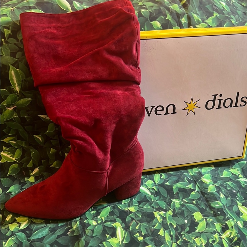 Seven Dials Women's Red Suede Boots